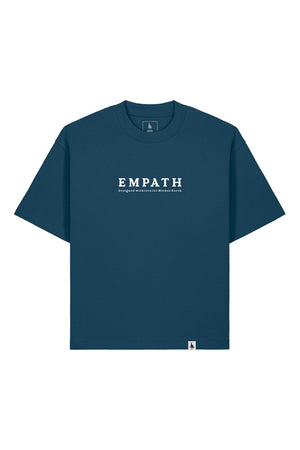 Tricou Arkon print Designed with love for Mother Earth Deep Teal - fata
