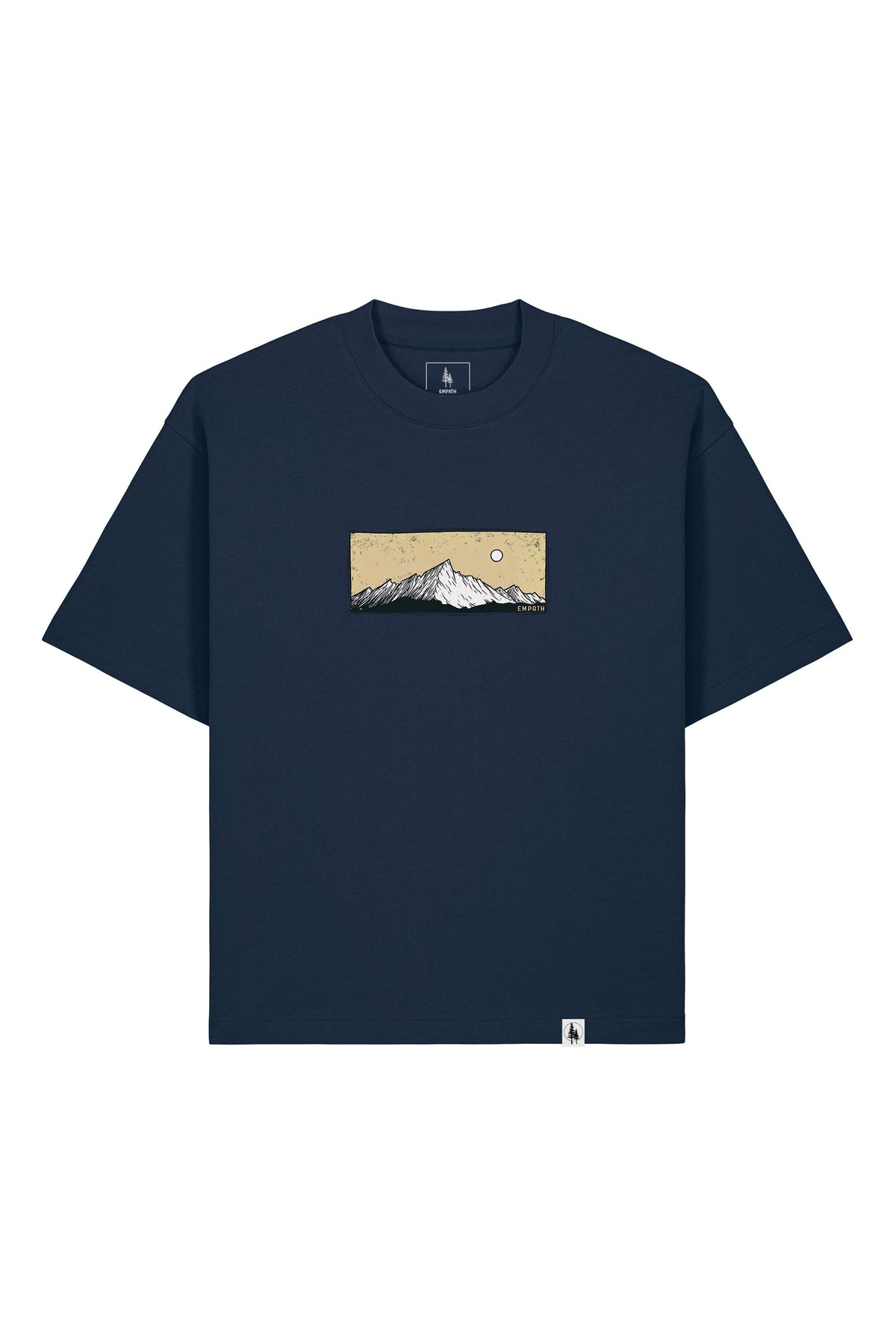 Tricou Arkon print Perfect View French Navy - fata