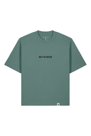 Tricou Arkon print Out of Office Green Bay - fata