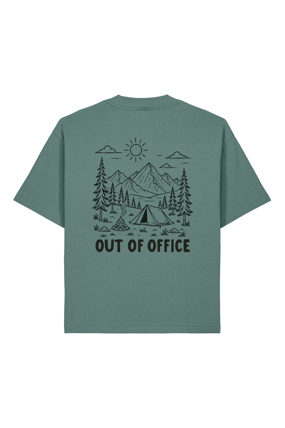 Tricou Arkon print Out of Office Green Bay - spate