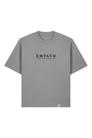 Tricou Arkon print Designed with love for Mother Earth Misty Grey - fata