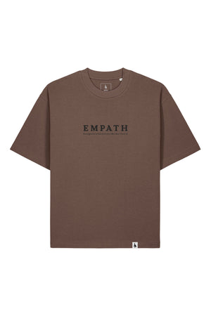 Tricou Arkon print Designed with love for Mother Earth Mocha - fata