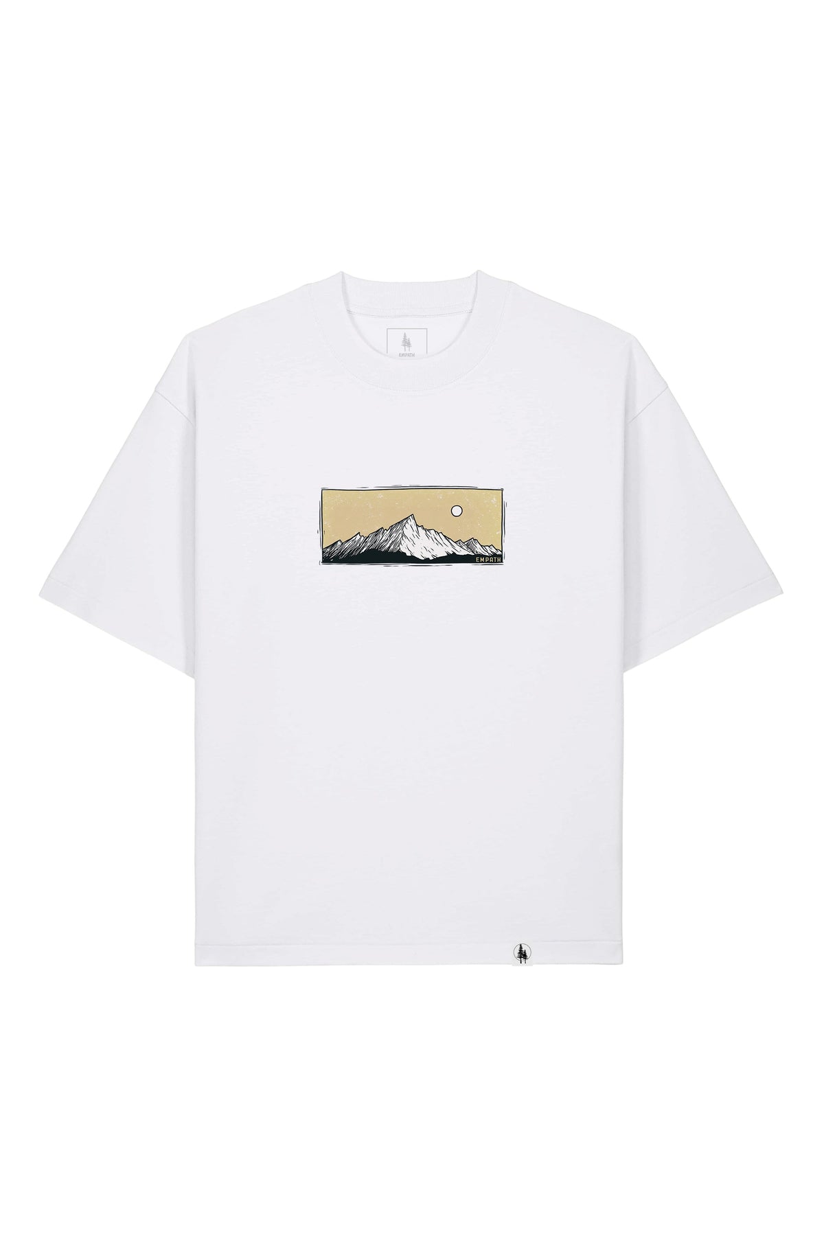 Tricou Arkon print Perfect View Alb - fata