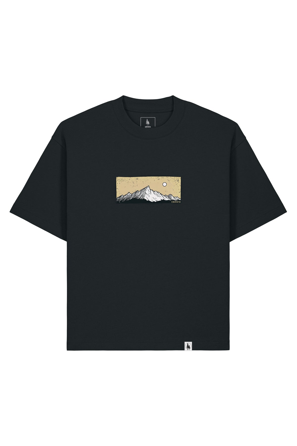 Tricou Arkon print Perfect View Negru - fata