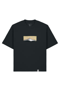 Tricou Arkon print Perfect View Negru - fata