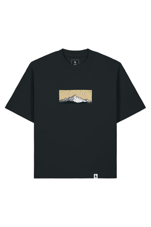 Tricou Arkon print Perfect View Negru - fata