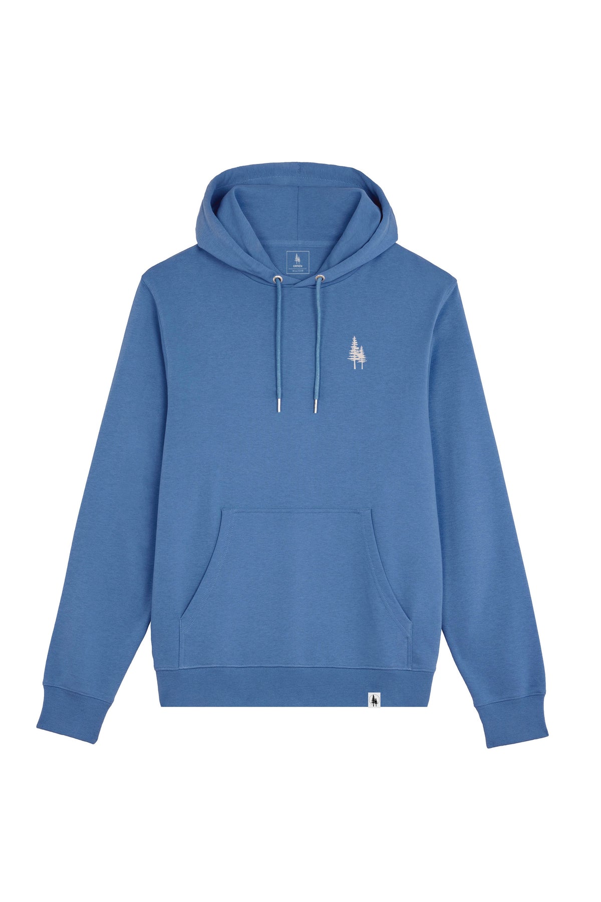 Hanorac subtire unisex Arco, print Logo Empath – Bright Blue – față