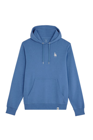 Hanorac subtire unisex Arco, print Logo Empath – Bright Blue – față