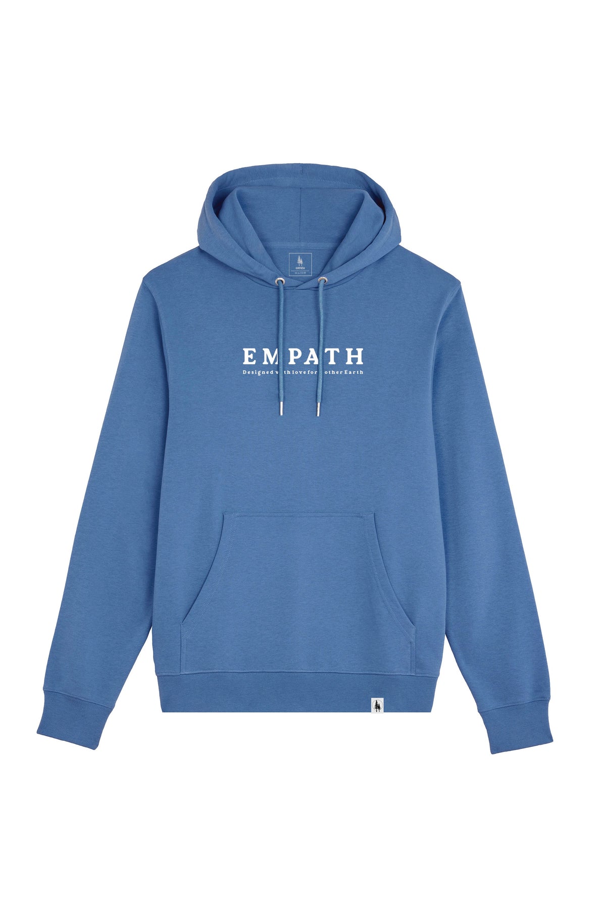 Hanorac subtire unisex Arco, print Mother earth, Bright Blue - față