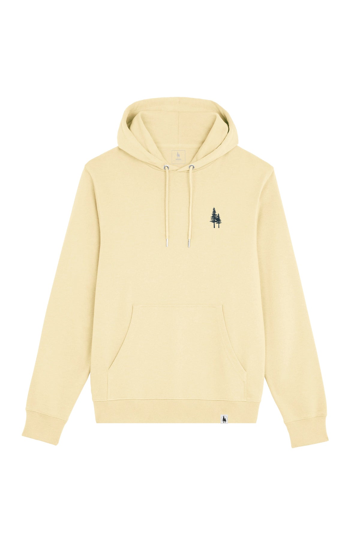 Hanorac subtire unisex Arco, print Logo Empath – Butter – față