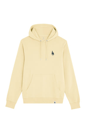 Hanorac subtire unisex Arco, print Logo Empath – Butter – față