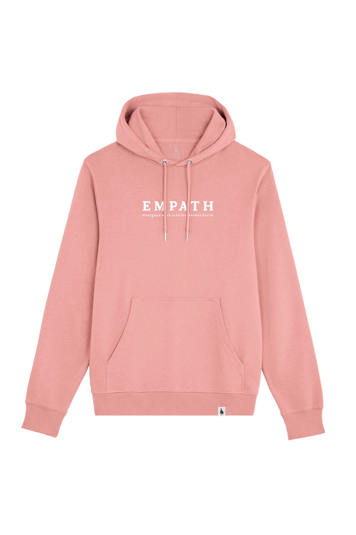 Hanorac subtire unisex Arco, print Mother earth, Canyon Pink - față