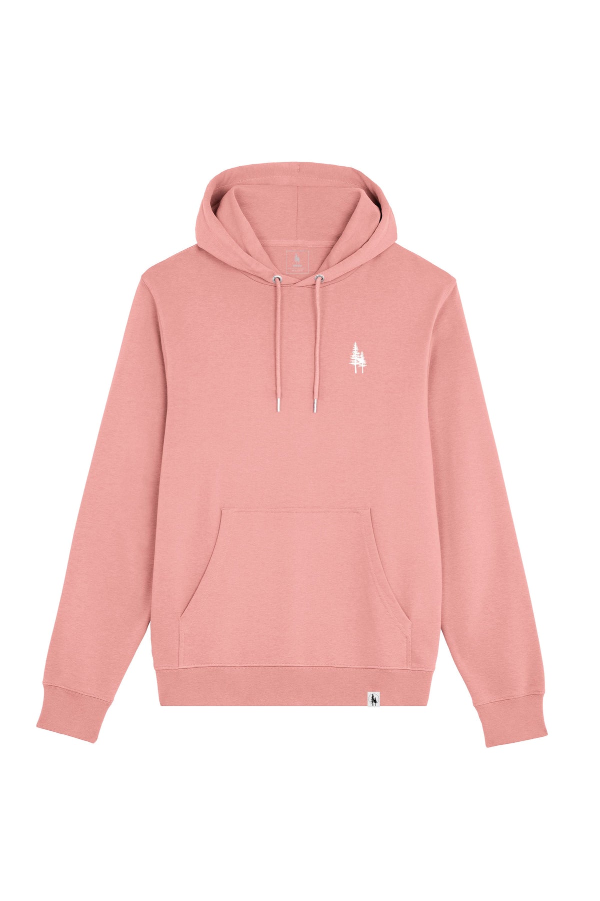 Hanorac subtire unisex Arco, print Logo Empath – Canyon Pink – față