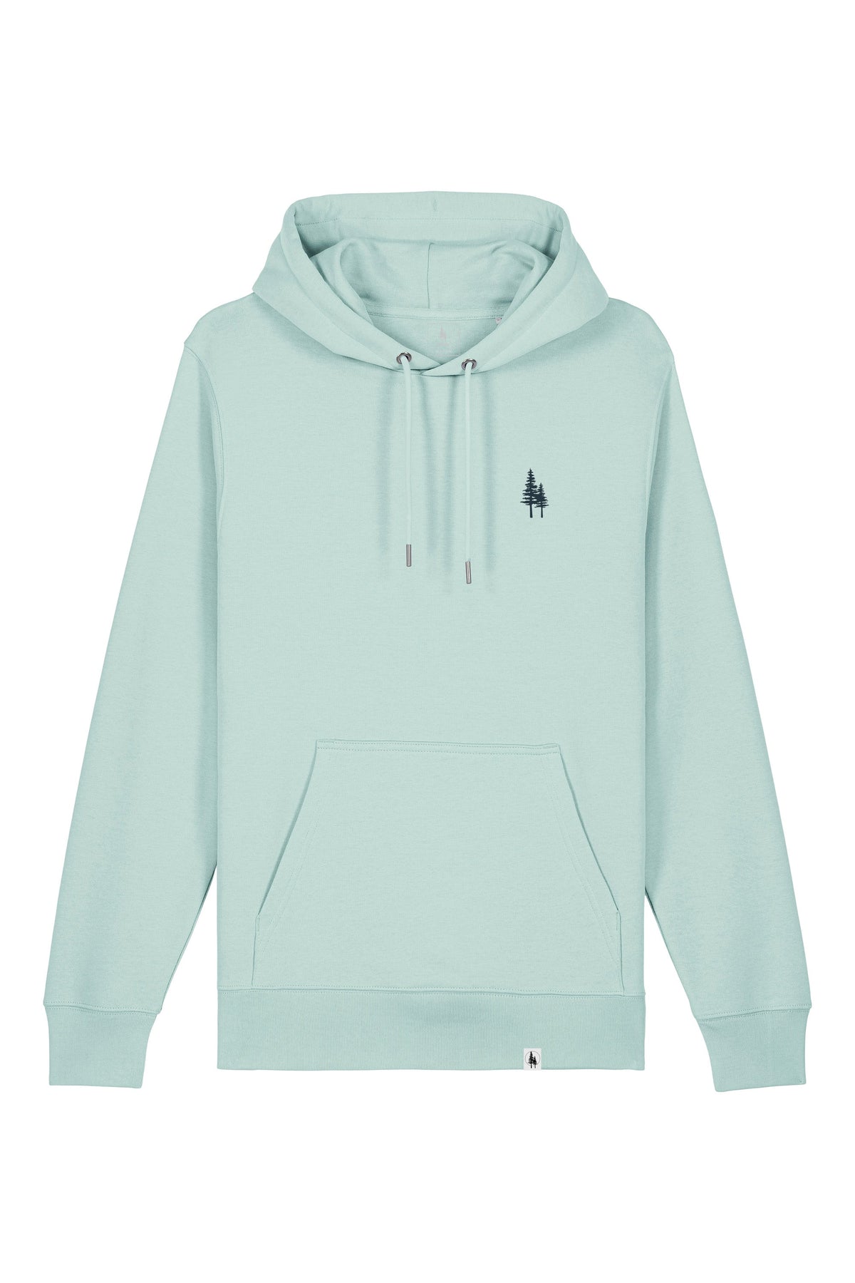 Hanorac subtire unisex Arco, print Logo Empath – Caribbean Blue – față