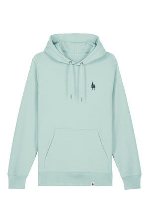 Hanorac subtire unisex Arco, print Logo Empath – Caribbean Blue – față