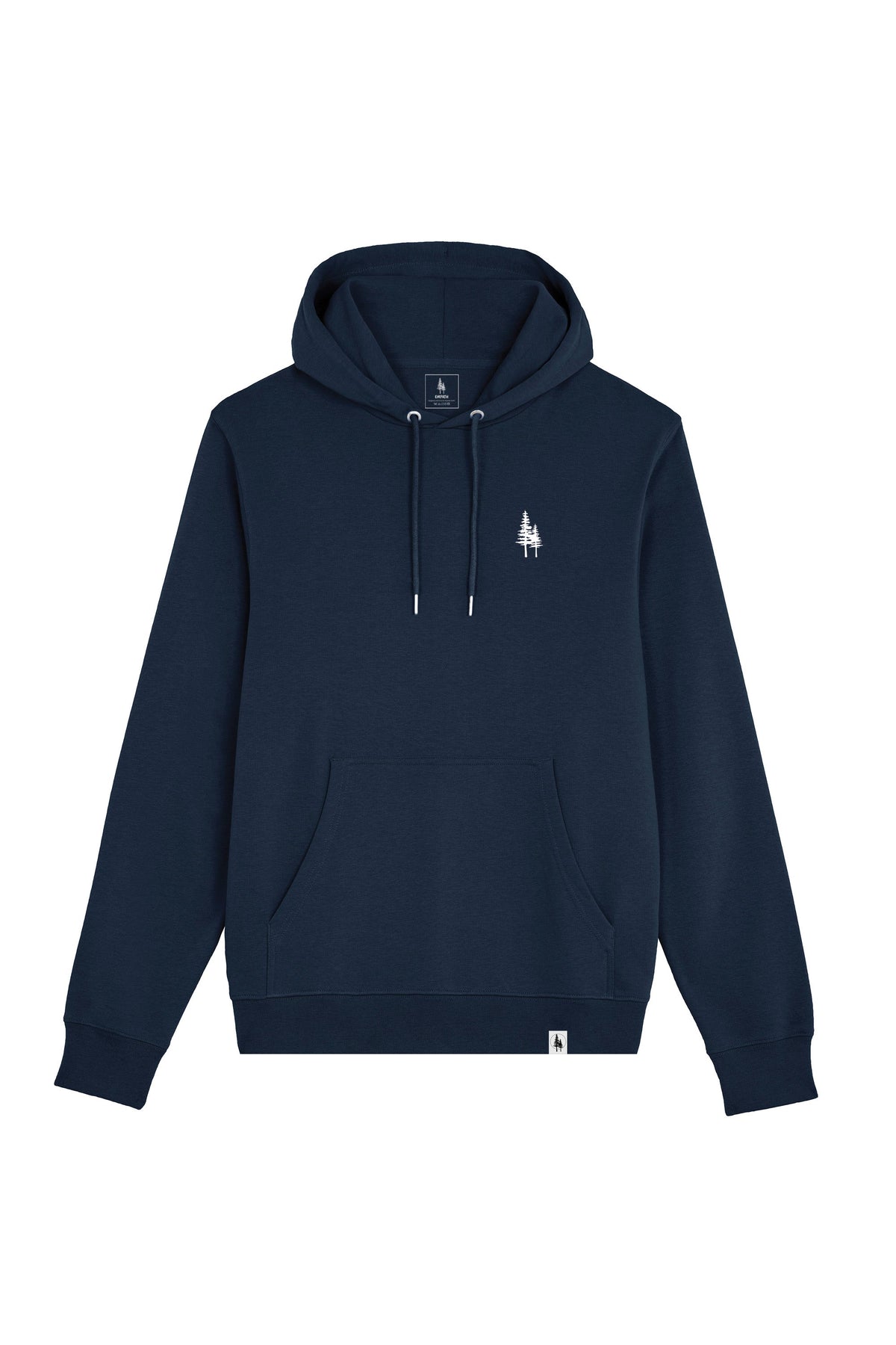 Hanorac subtire unisex Arco, print Logo Empath – Navy – față
