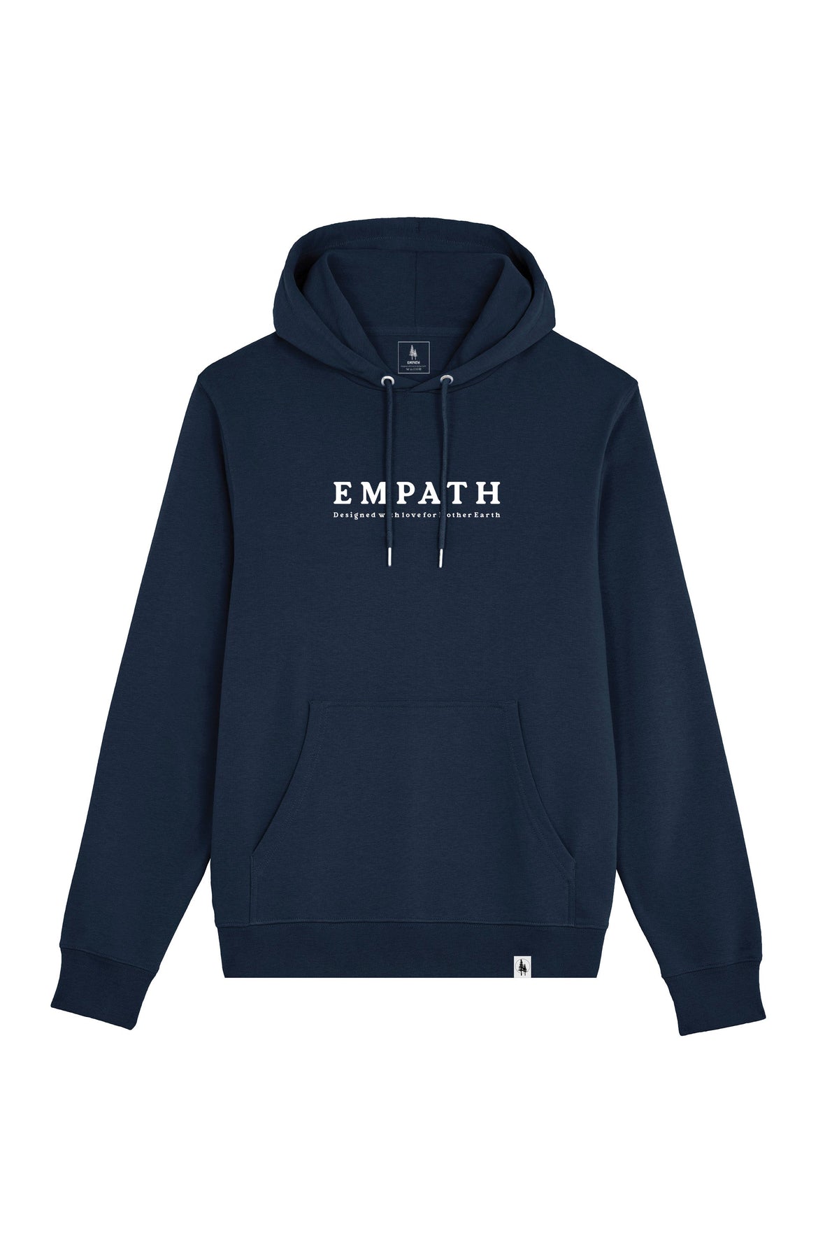 Hanorac subtire unisex Arco, print Mother earth, Navy - față