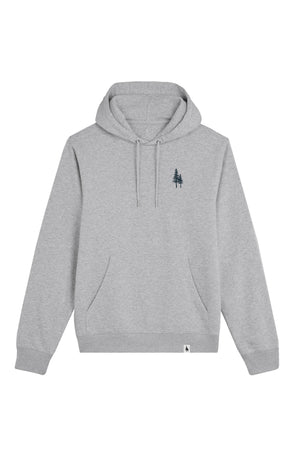 Hanorac subtire unisex Arco, print Logo Empath – Heather Grey – față