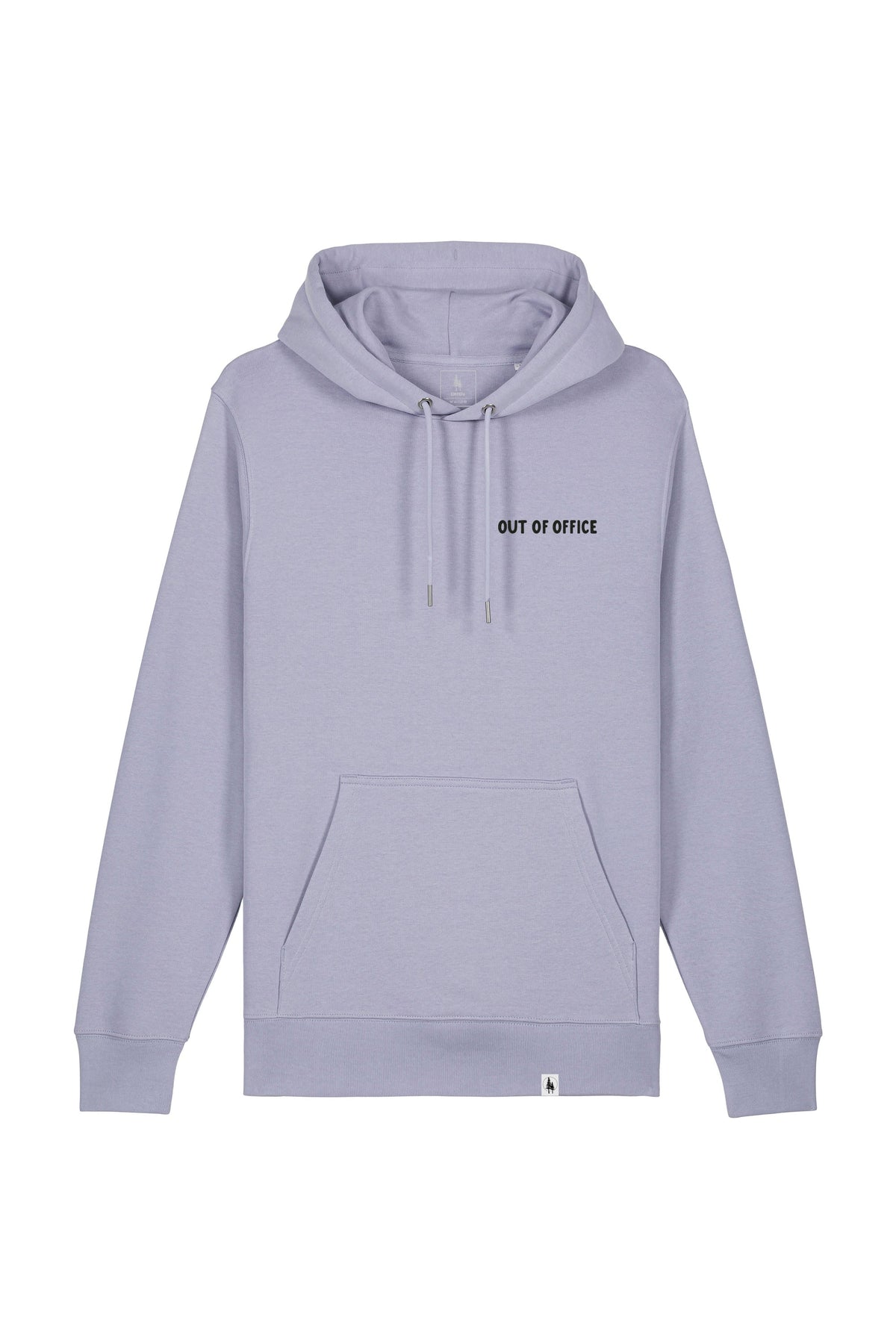 Hanorac subtire unisex Arco, print Out of office, Lavender - față