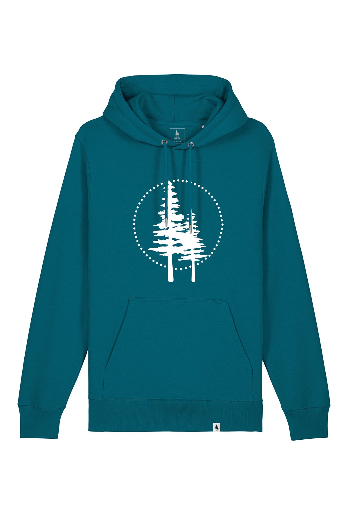 Hanorac subtire unisex Arco, print Logo cerc Empath, Ocean Depth - față