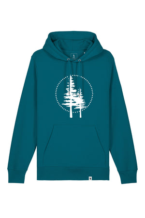 Hanorac subtire unisex Arco, print Logo cerc Empath, Ocean Depth - față