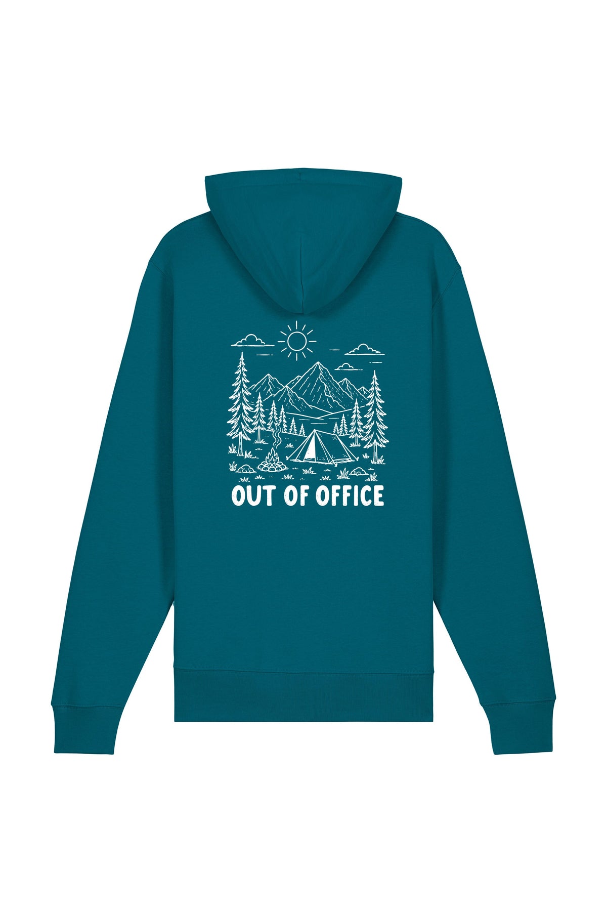 Hanorac subtire unisex Arco, print Out of office, Ocean Depth - spate