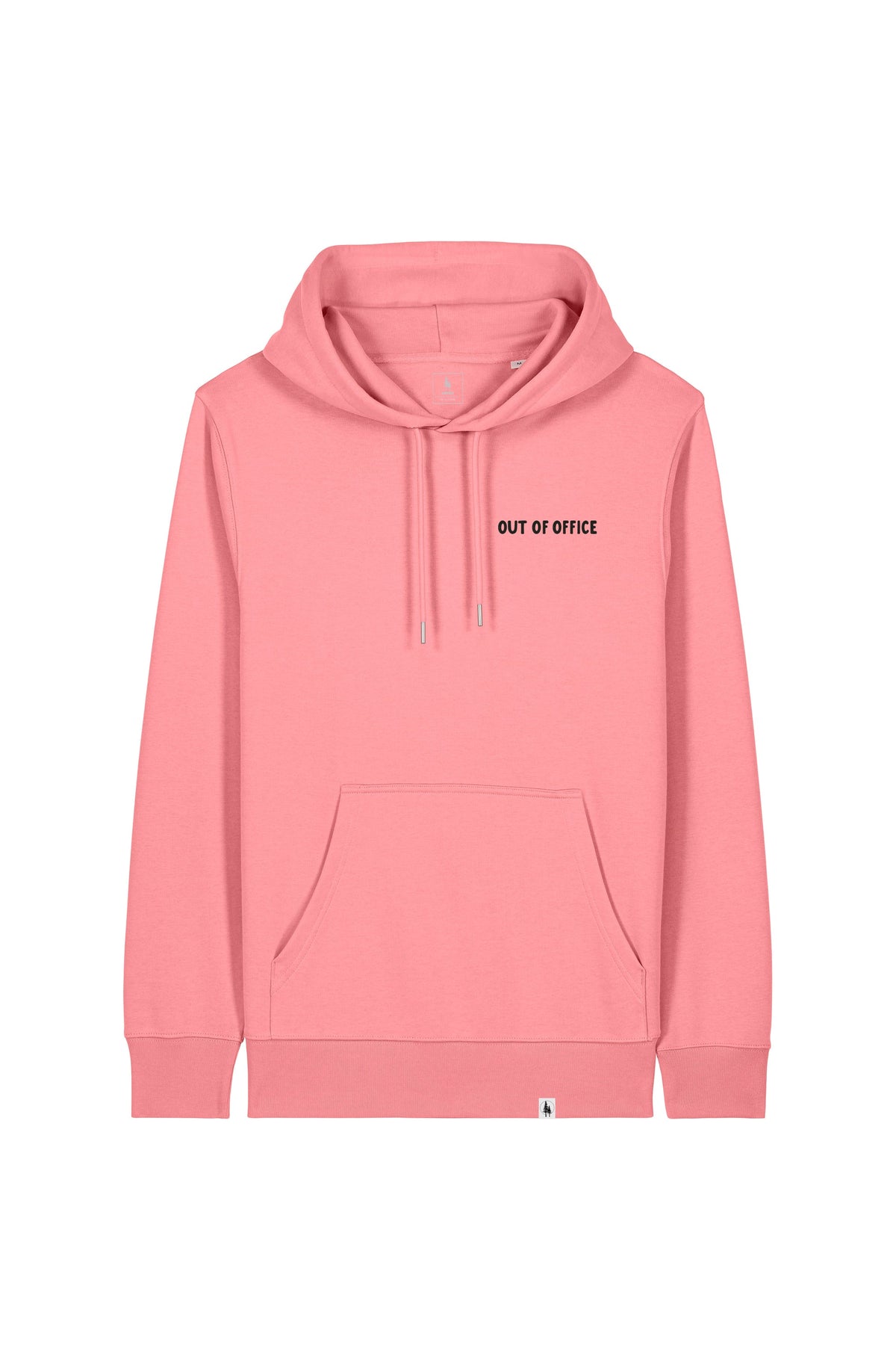 Hanorac subtire unisex Arco, print Out of office, Pink Joy - față