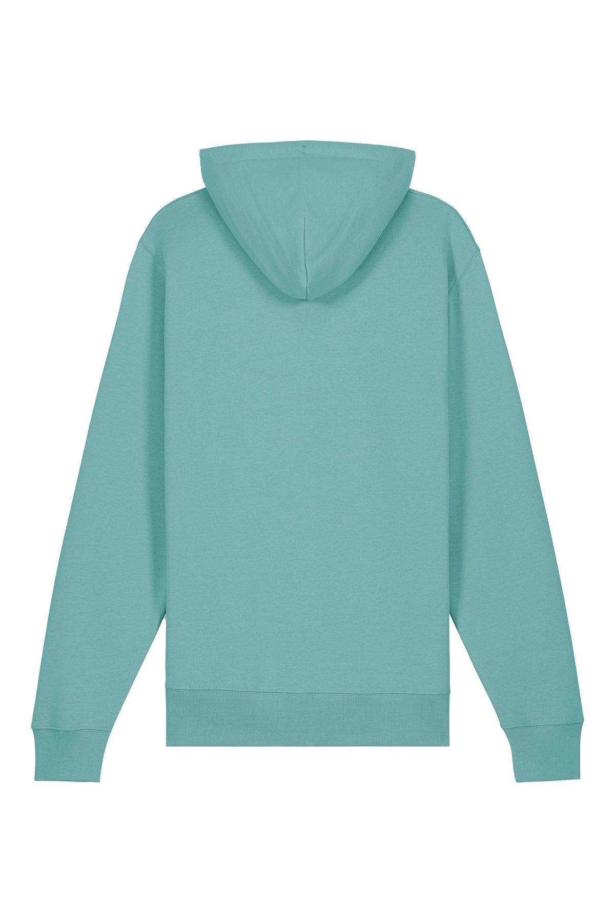 Hanorac subtire unisex Arco, print Logo Empath – Teal Monstera – spate