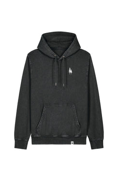 Hanorac unisex Arco Vintage, print Logo Empath – G. Dyed Black Rock – față