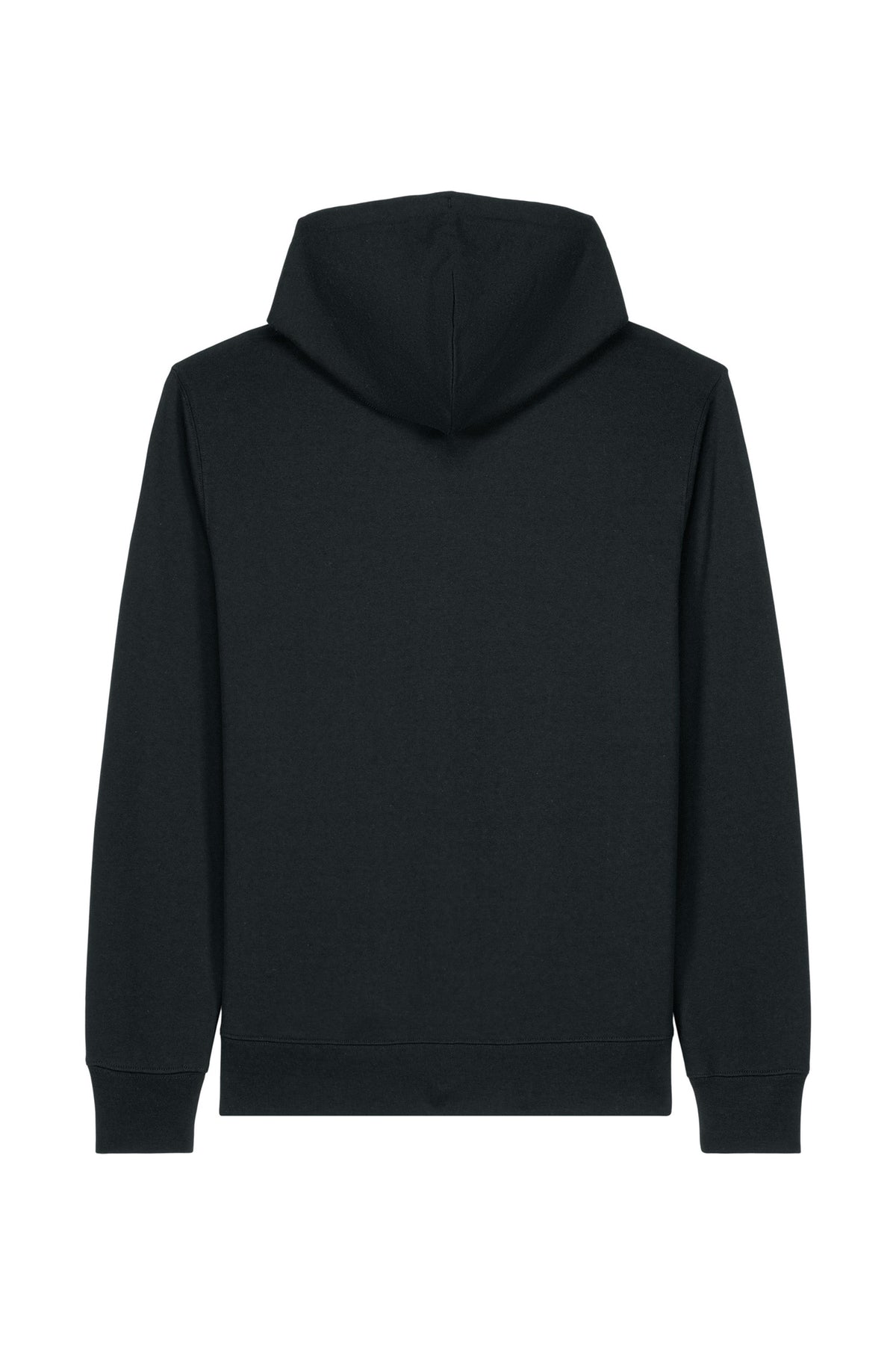 Hanorac premium unisex cu fermoar Astor, print Logo Empath – Negru – spate
