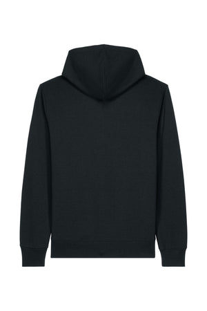 Hanorac premium unisex cu fermoar Astor, print Logo Empath – Negru – spate