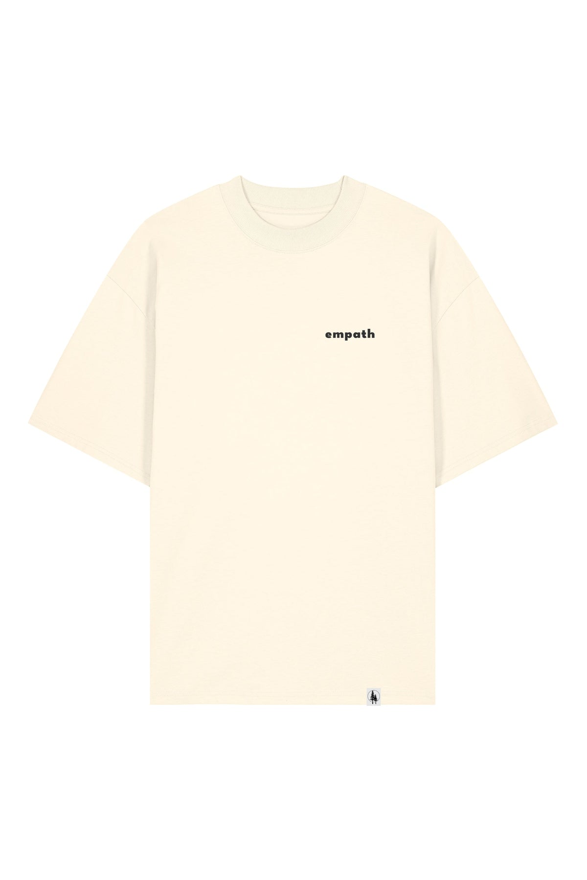 Tricou Blaro print Not all those who wander are lost Cream - fata