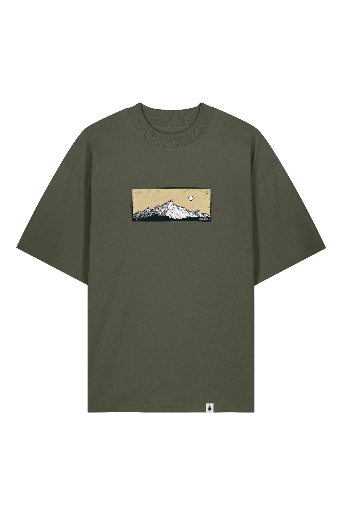 Tricou Blaro print Perfect View Khaki - fata