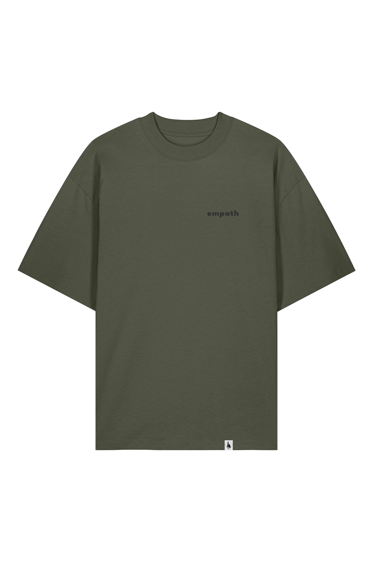 Tricou Blaro print Not all those who wander are lost Khaki - fata