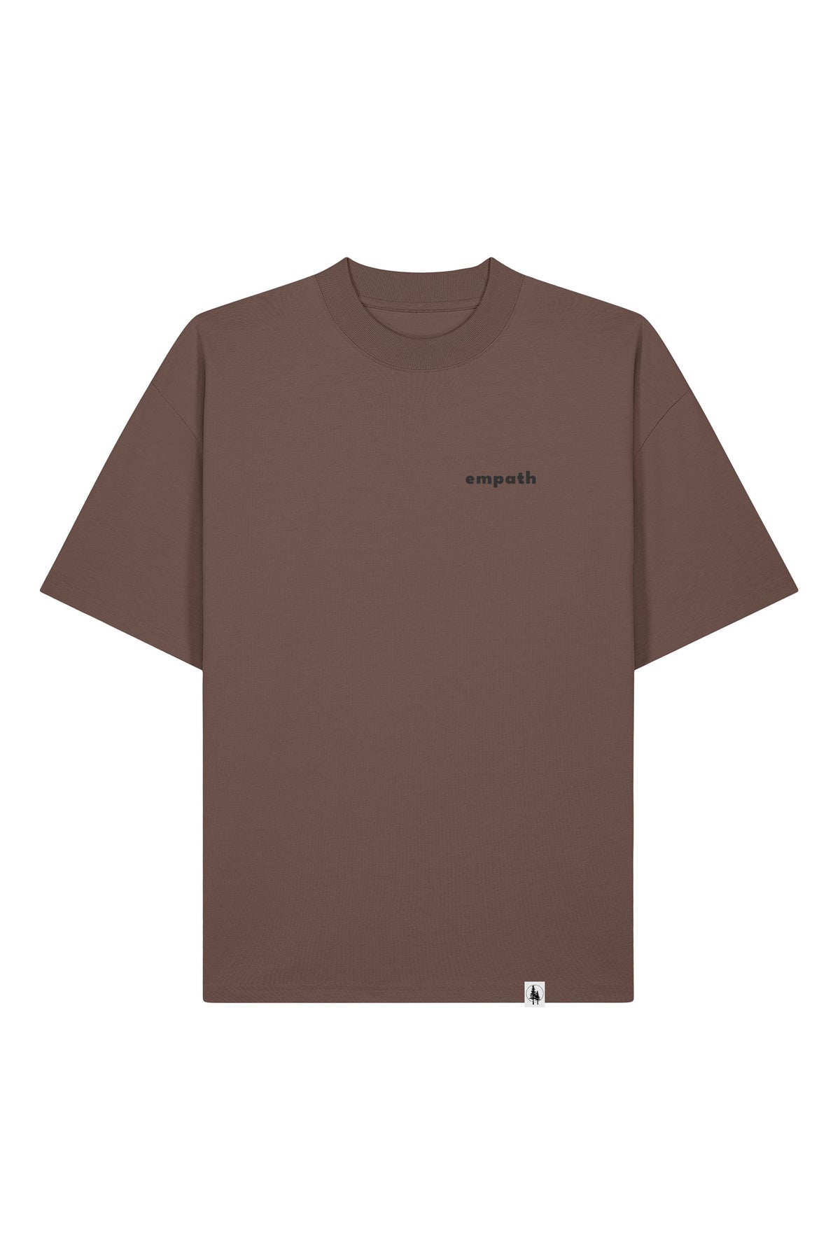 Tricou Blaro print Not all those who wander are lost Mocha - fata
