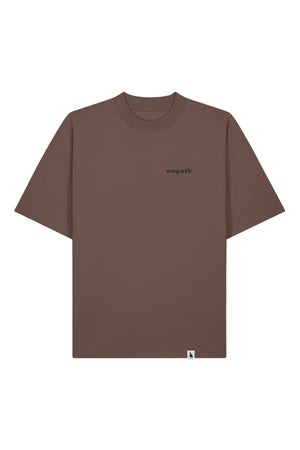 Tricou Blaro print Not all those who wander are lost Mocha - fata