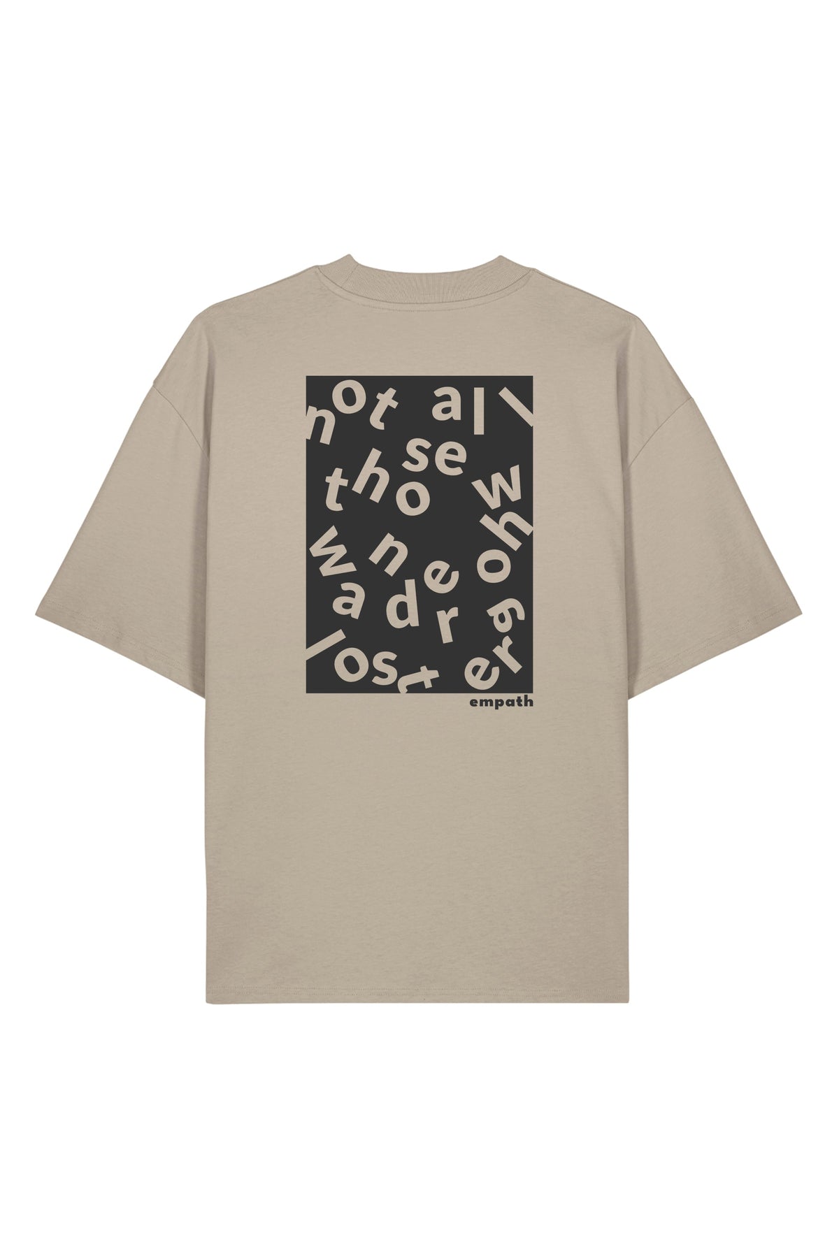Tricou Blaro print Not all those who wander are lost Stone - spate