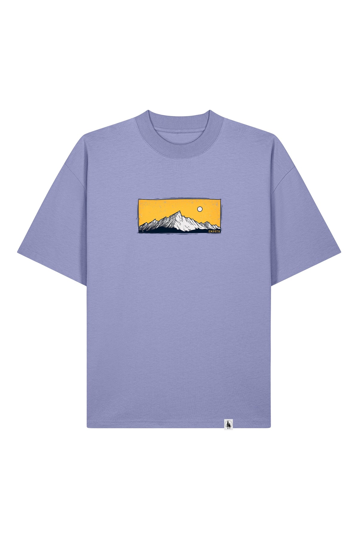 Tricou Blaro print Perfect View Violet - fata