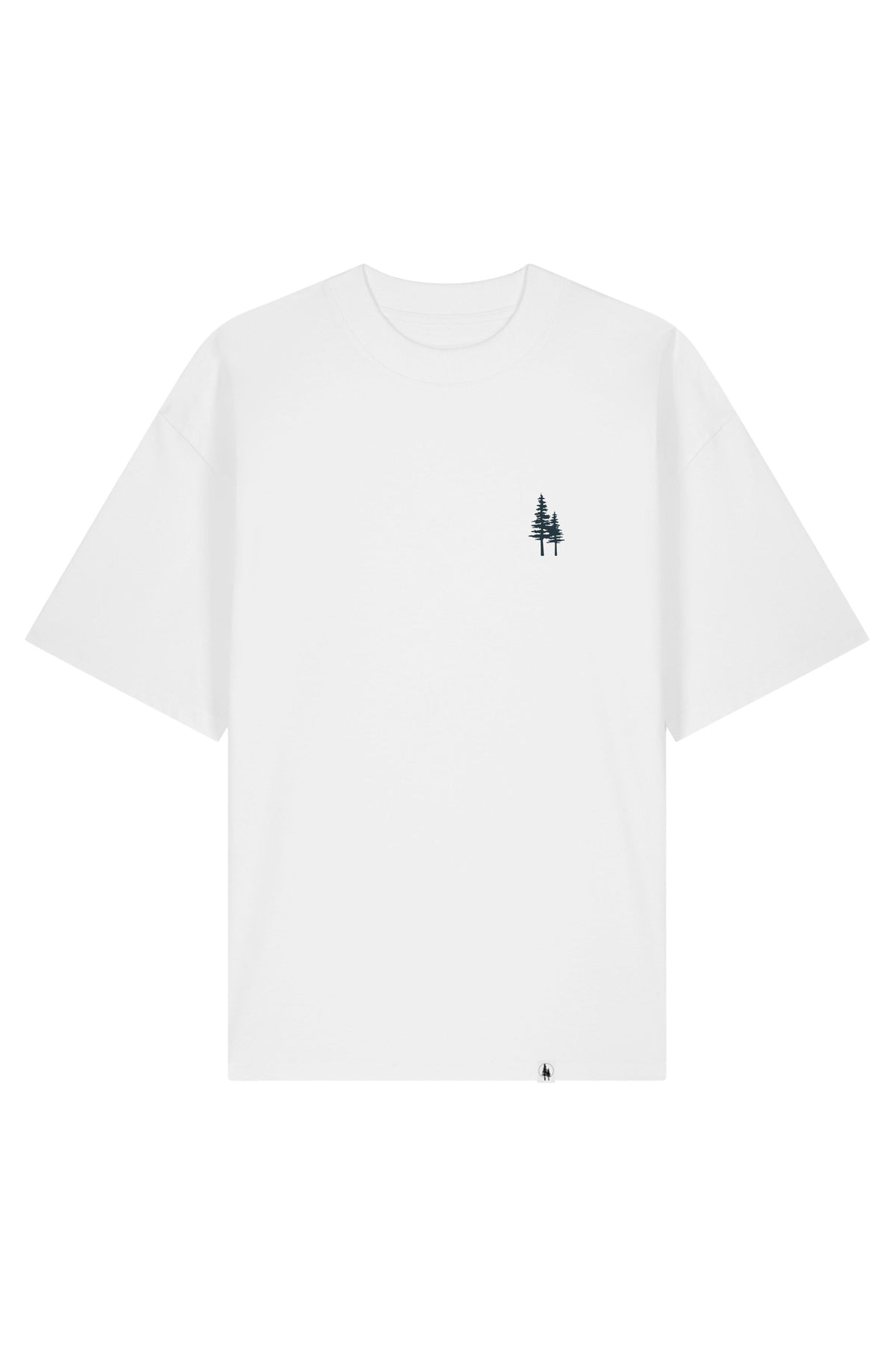 Tricou unisex Blaro, print Logo Empath – Alb – față