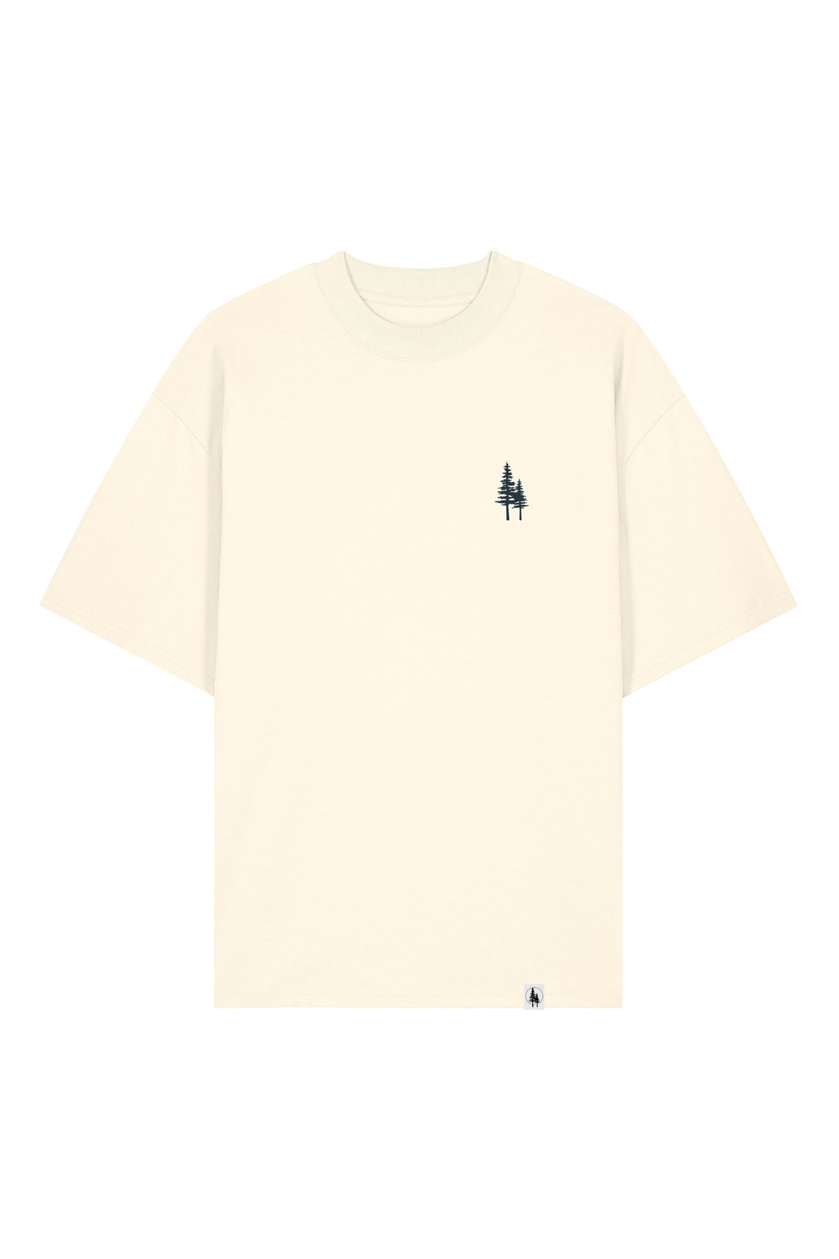 Tricou unisex Blaro, print Logo Empath – Cream – față