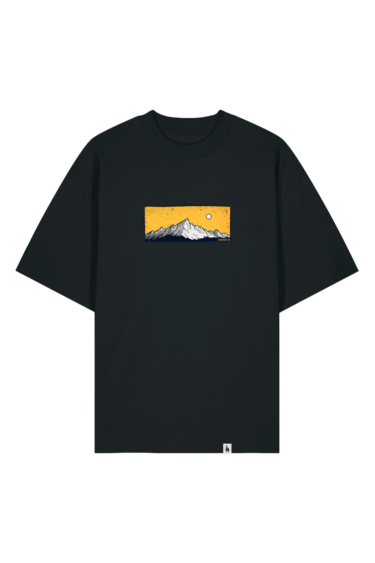 Tricou Blaro print Perfect View Negru - fata