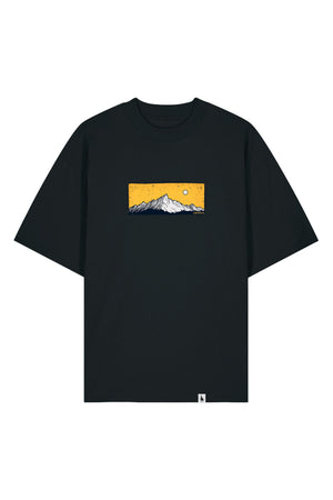 Tricou Blaro print Perfect View Negru - fata