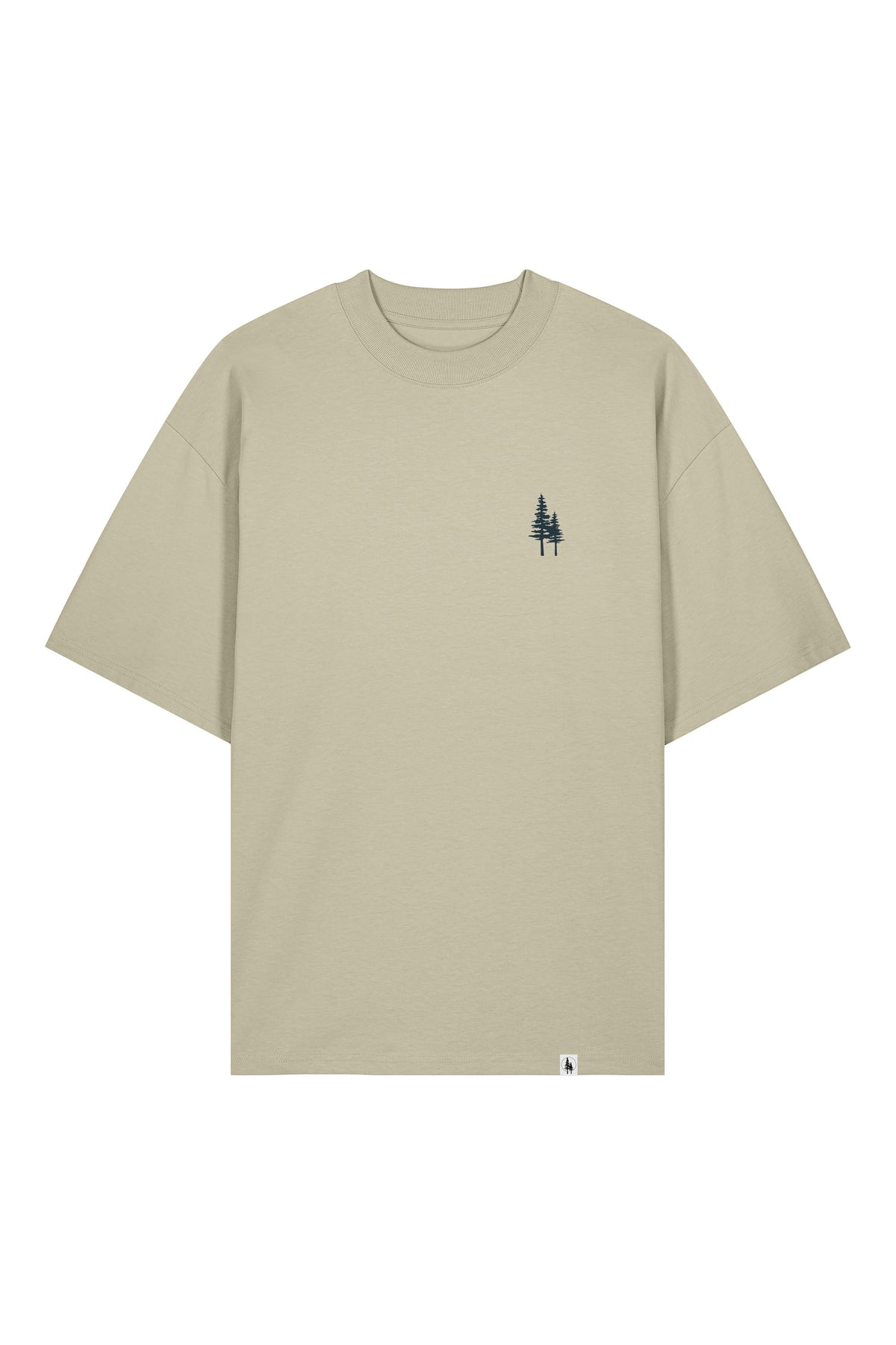 Tricou unisex Blaro, print Logo Empath – Stone – față