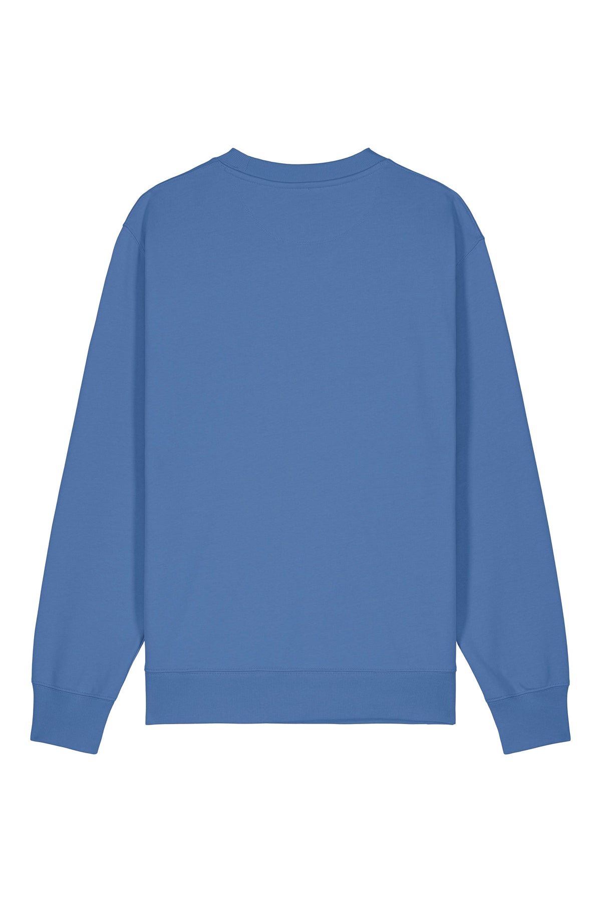 Bluza unisex Chester, model simplu – Bright Blue – spate