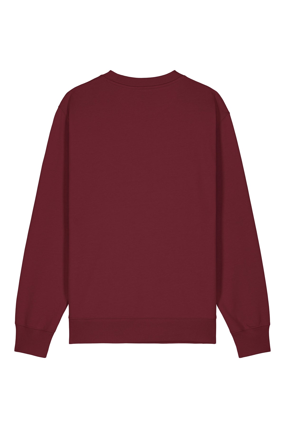 Bluza unisex Chester, model simplu – Burgundy – spate