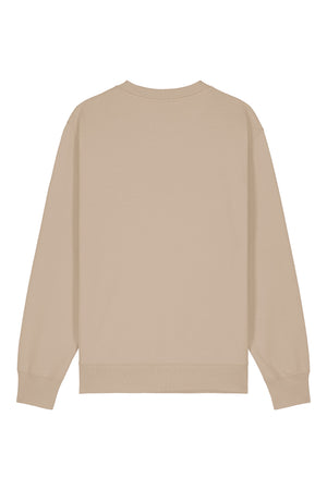 Bluza unisex Chester, model simplu – Desert Dust – spate