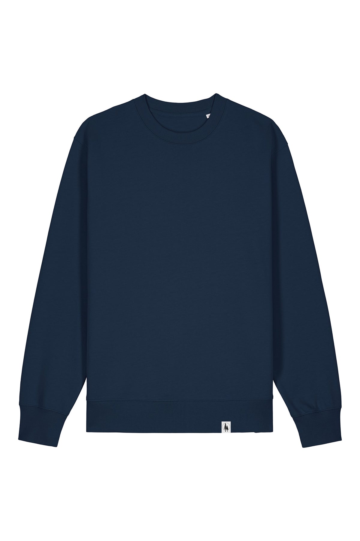 Bluza unisex Chester, model simplu – French Navy – față
