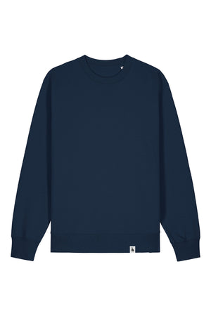 Bluza unisex Chester, model simplu – French Navy – față