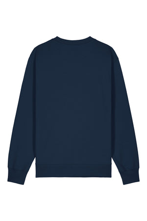 Bluza unisex Chester, model simplu – French Navy – spate