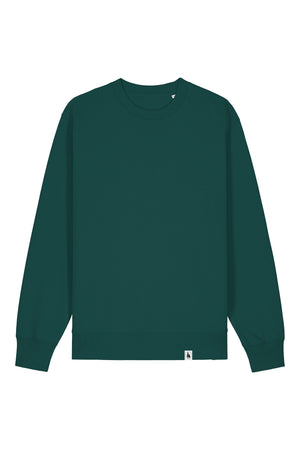 Bluza unisex Chester, model simplu – Glazed Green – față